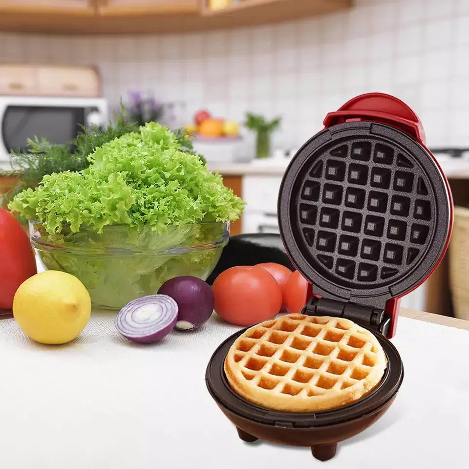 Mini aparat pentru preparat waffe sau gofre – 350W, plăci antiaderente