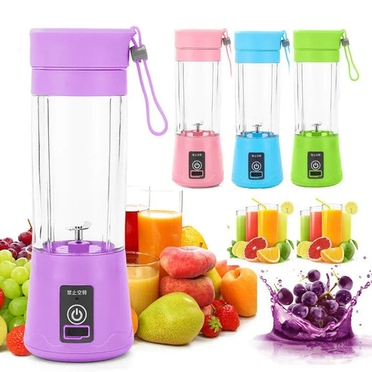 Blender Smoothie Maker Portabil – Încărcare USB și Funcție Power Bank