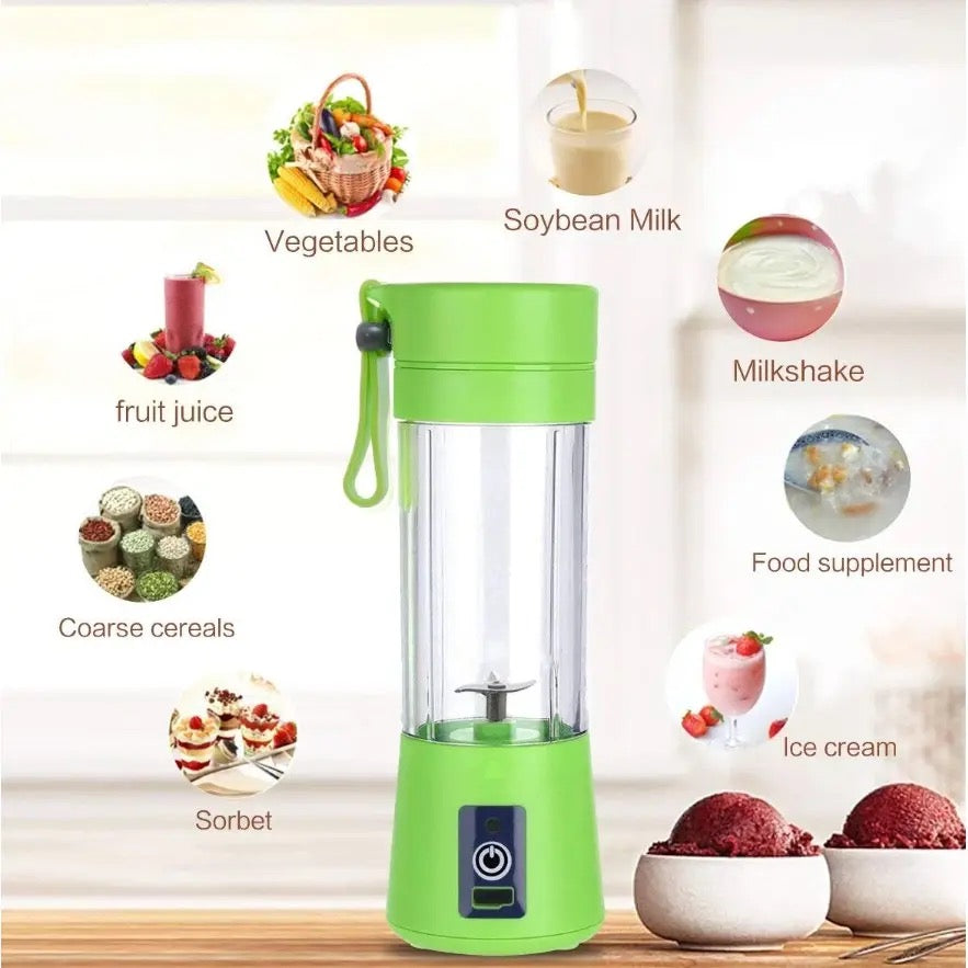 Blender Smoothie Maker Portabil – Încărcare USB și Funcție Power Bank
