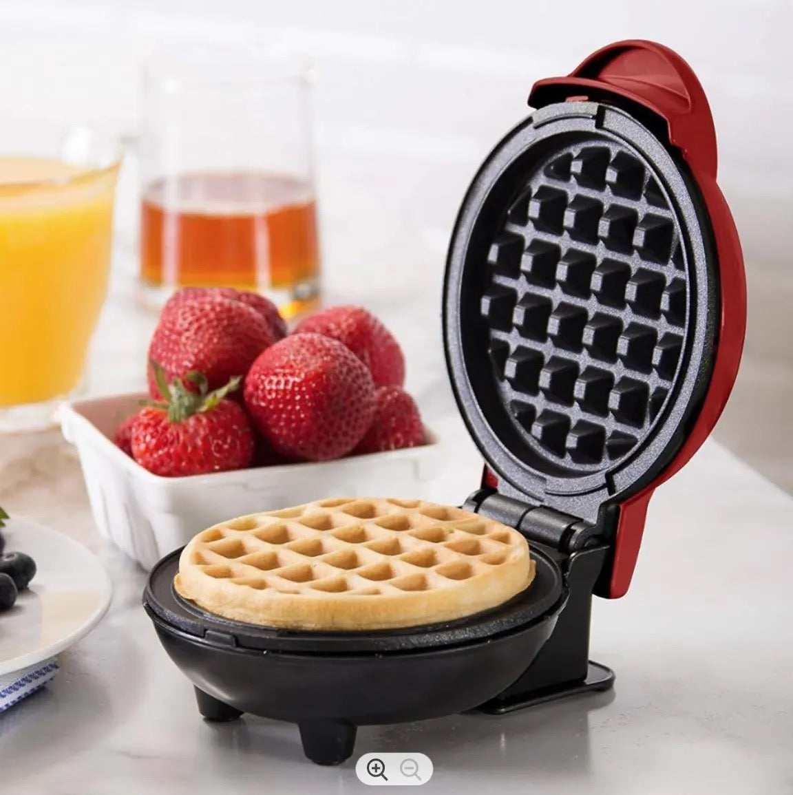 Mini aparat pentru preparat waffe sau gofre – 350W, plăci antiaderente