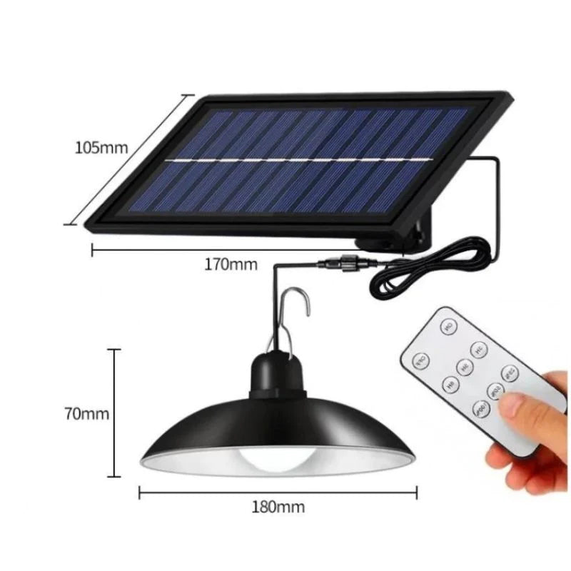 Lampa solara suspendata, cu telecomanda, 90 W