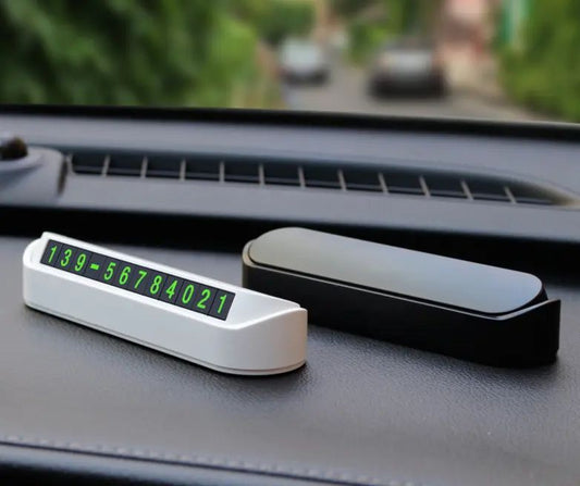 Placuta numar telefon parcare pentru parbriz