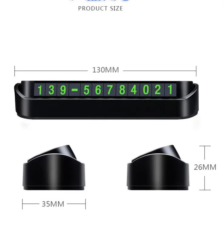 Placuta numar telefon parcare pentru parbriz
