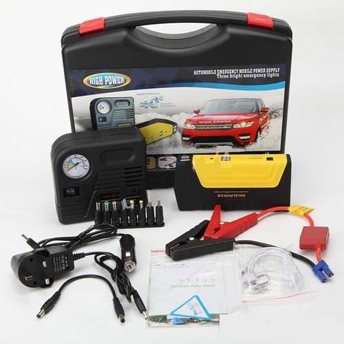 Robot pornire auto portabil cu acumulator 68800 mAh + compresor auto