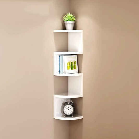 Etajeră Cu 5 Rafturi Tip Colțar Pentru Living, Baie, Bucătărie 22 X 22 X 86 cm