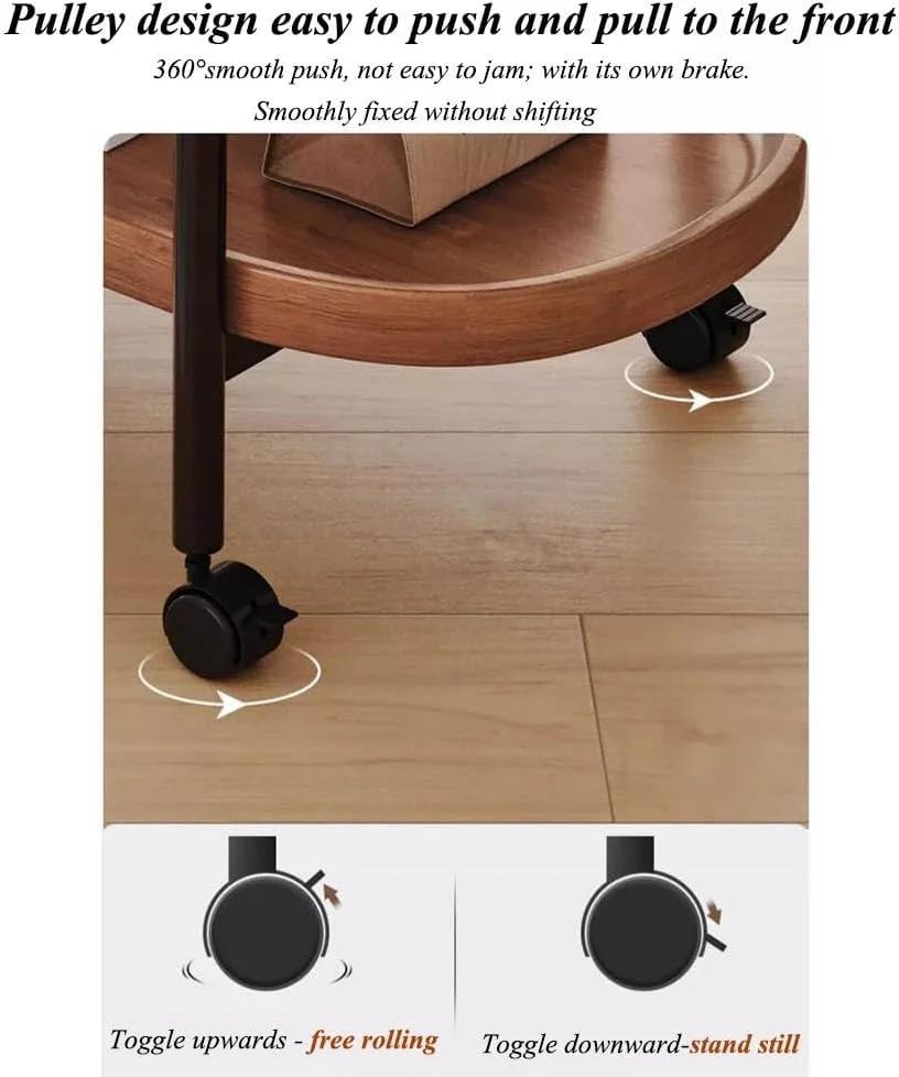 Masă rotundă de cafea pentru living, design nordic, 40 x 40 x 65 cm