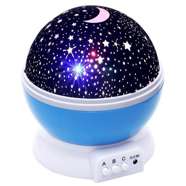Proiector rotativ cu stele și lună – cu funcție de rotație la 360 grade