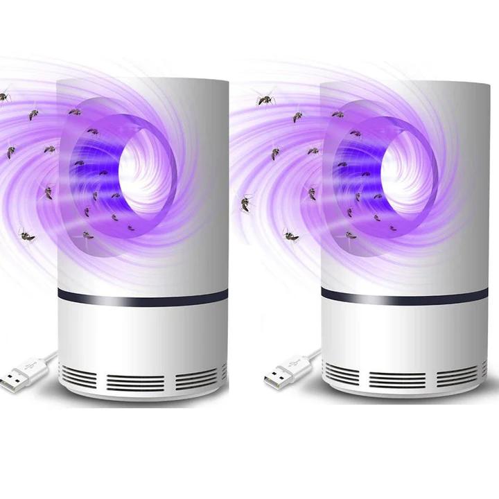 Set 2x Lampă UV Aparat Anti-Insecte cu mod de Aspirare