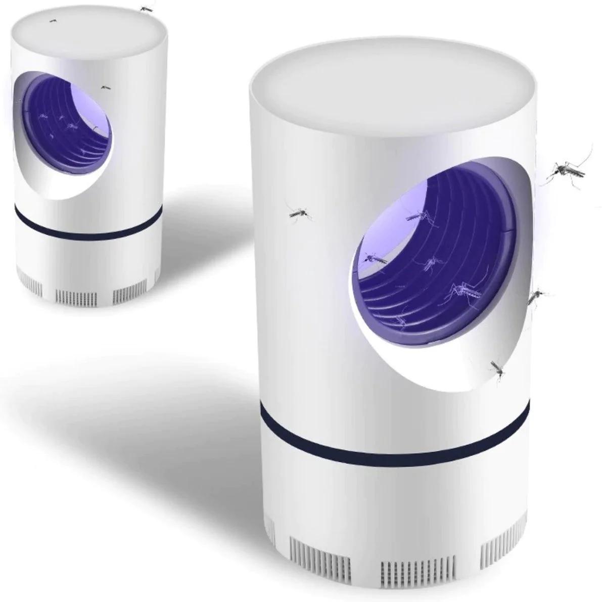 Set 2x Lampă UV Aparat Anti-Insecte cu mod de Aspirare