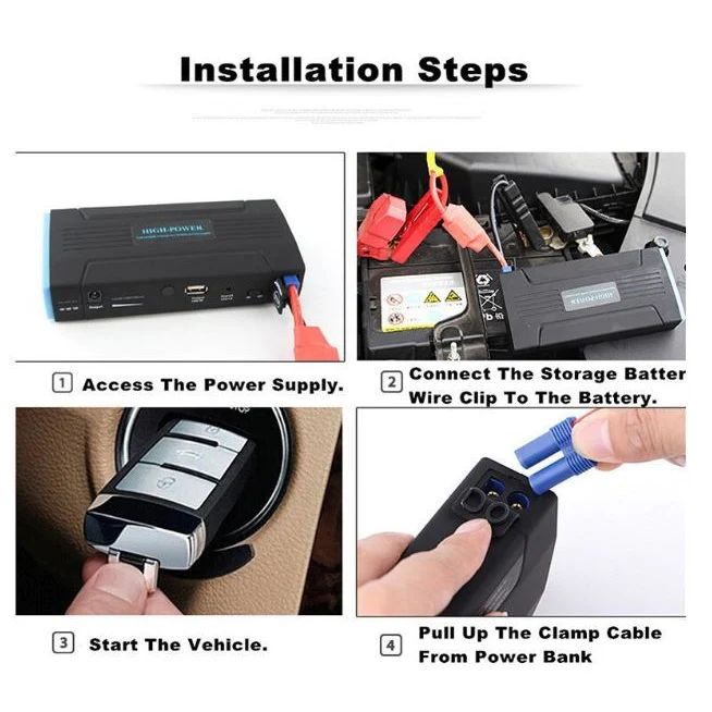 Robot pornire auto portabil, cu acumulator 60800 mAh