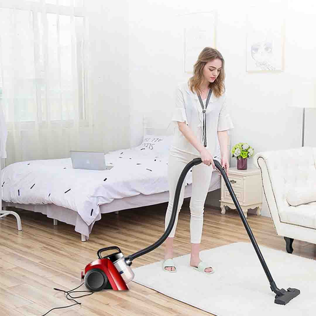 Aspirator Cyclon Sonymax, Fara Sac, 2L Capacitate, Putere 1300W, Rosu