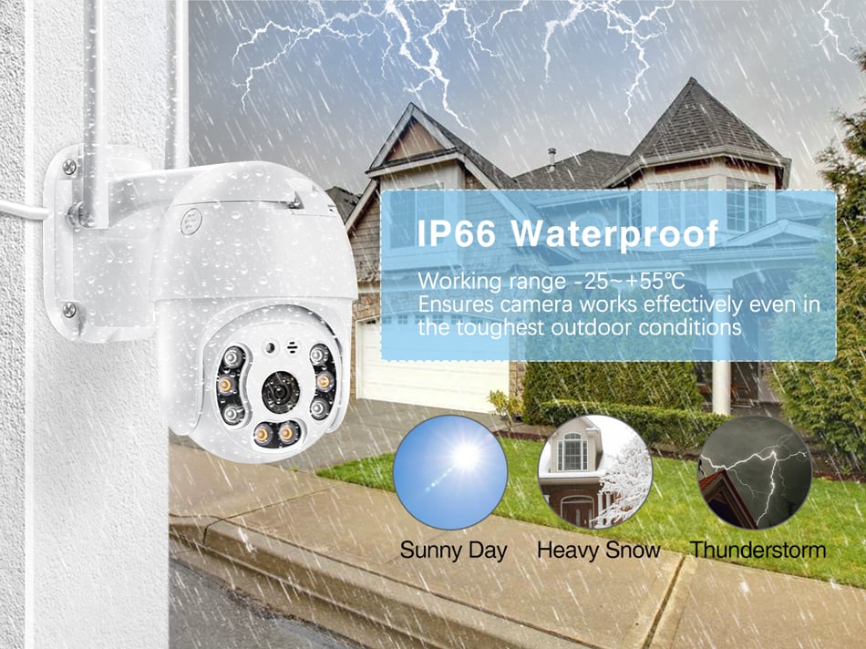 Camera supraveghere WIFI, 2MP sau 3MP, FULL HD, vedere color noaptea, Micro SD, Rotire 360, detectie forma umana