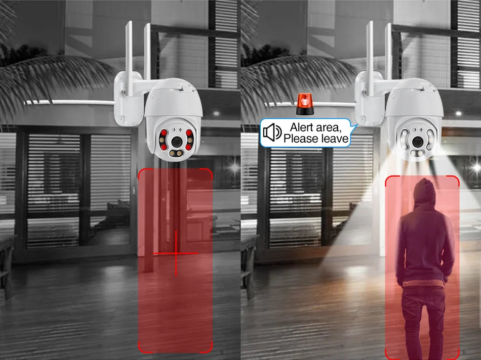 Camera supraveghere WIFI, 2MP sau 3MP, FULL HD, vedere color noaptea, Micro SD, Rotire 360, detectie forma umana