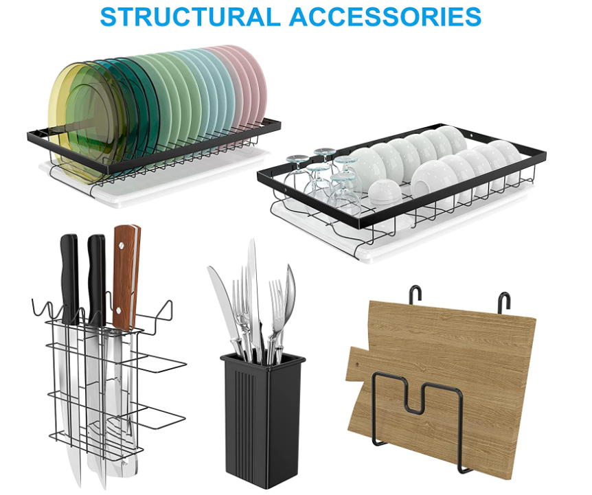 Suport de Vase Metalic Supraetajat cu 2 Polițe – Design Scandinav, Negru