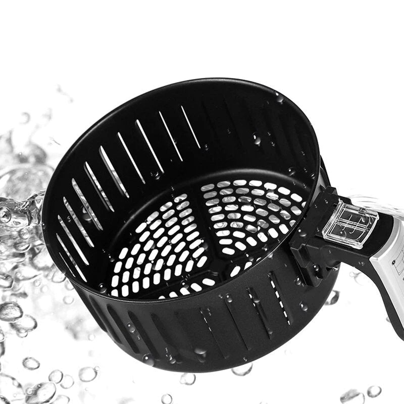 Friteuza cu aer cald, S-18 Air Fryer, 2400W, capacitate 6L si afisaj digital, LCD Touch control