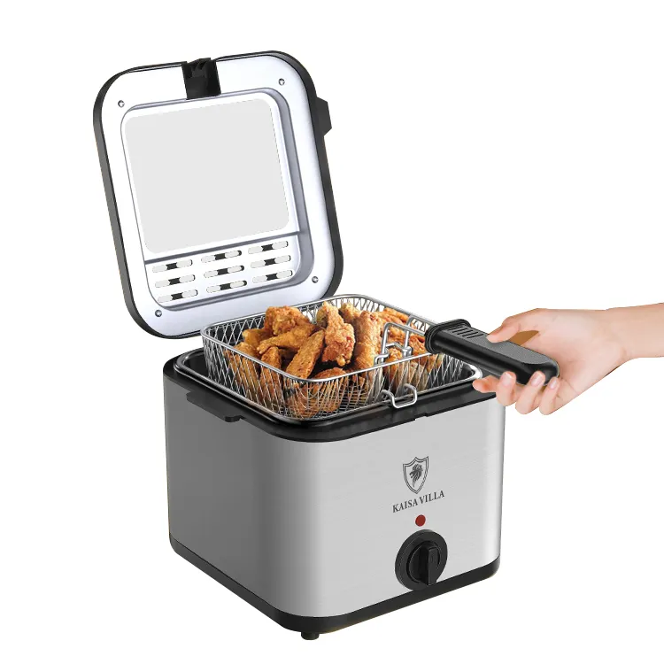 Friteuza Sonymax, Putere 2000 W, Inox, Fereastra vizionare, Capacitate 2.5 Litri