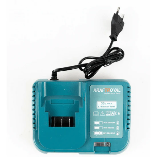 Polizor unghiular (Flex), cu 2 acumulatori 48V, 5Ah, 8500 rpm, 125 mm, valiză + cheie + protecție, Albastru