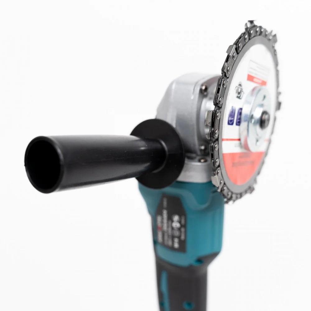 Polizor unghiular (Flex), cu 2 acumulatori 48V, 5Ah, 8500 rpm, 125 mm, valiză + cheie + protecție, Albastru