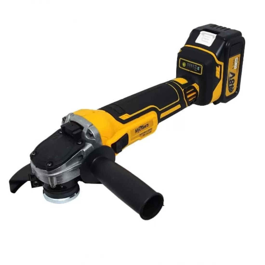 Polizor unghiular cu 2 acumulatori, Brushless, 48V, 5 Ah, 9000 Rpm, 125 mm