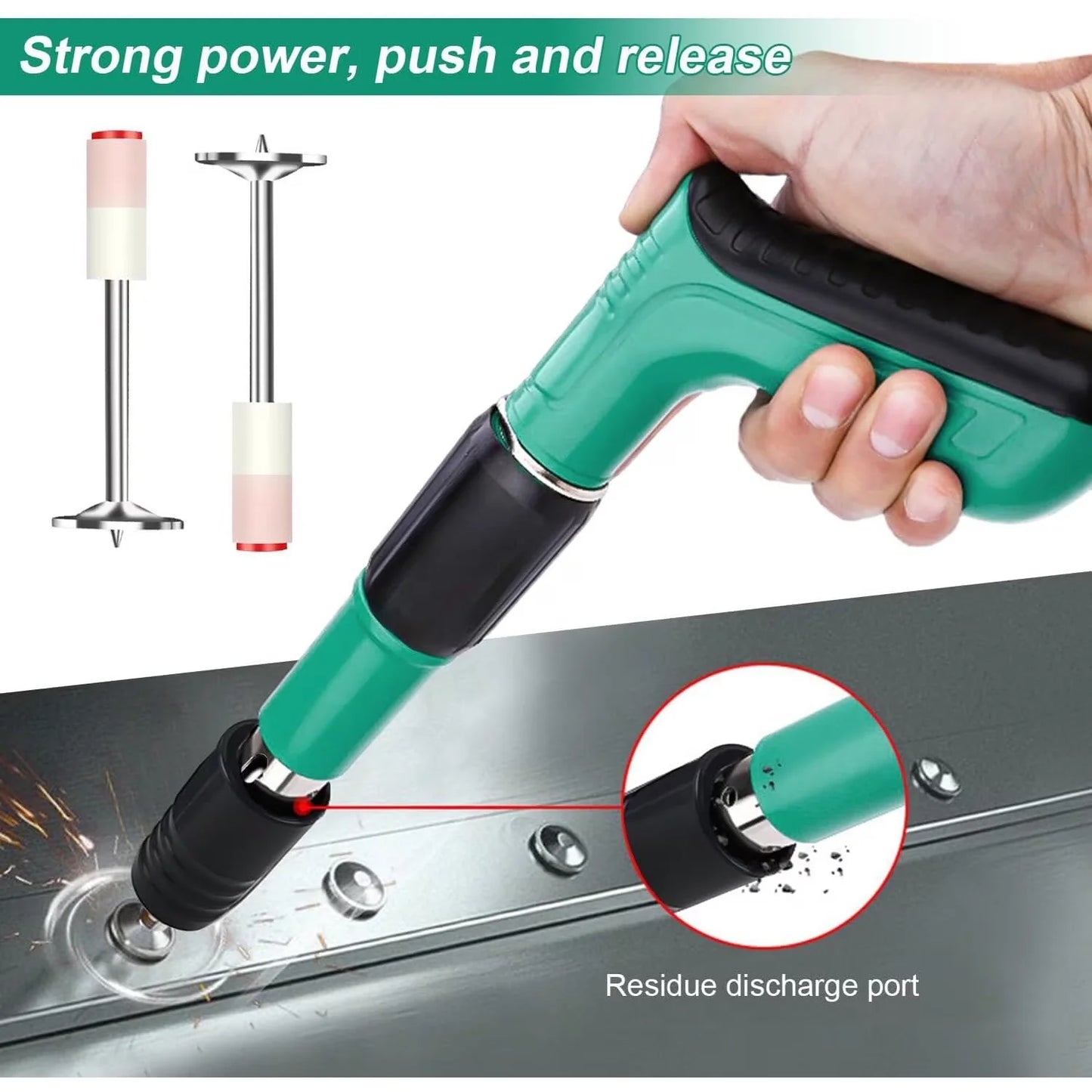 Pistol manual pentru fixarea cuielor în beton/perete