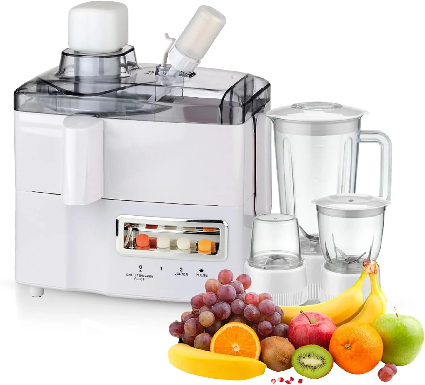 Robot Multifunctional 4 in 1 Blender, Storcator, Rasnita, Masina tocat, 2000W