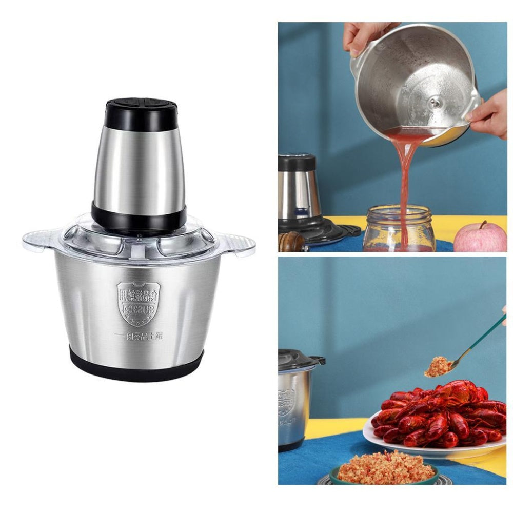 Tocător Electric cu Vas din Inox - Capacitate 3 Litri